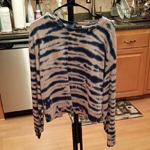 Rails Navy and Beige Tie-Dye Hoodie